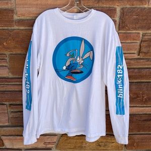 Vintage 90’s Blink 182 Rabbit Long Sleeve Shirt size M Skater Punk Rock Concert